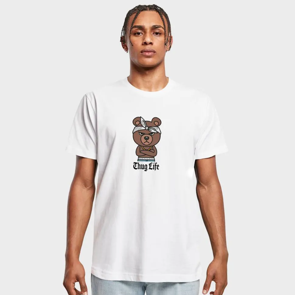 Bandana Bear Sketch Tee white