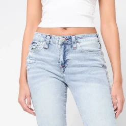 Becca Mid Rise Bootcut Flap