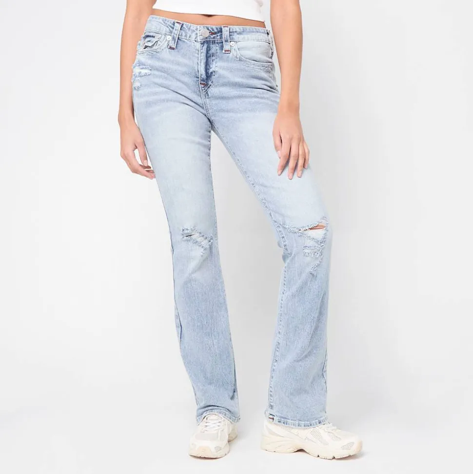 Becca Mid Rise Bootcut Flap