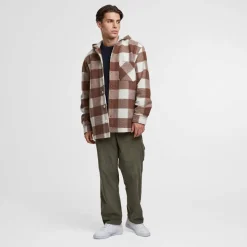 Big Check Jacket With Hood