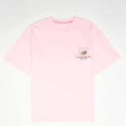 Boston Floral Graphic Tee Light Raspberry