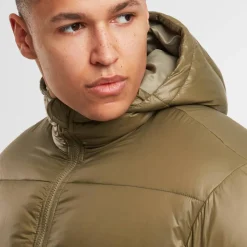 Boys Shiny Puffer Jacket With Hood