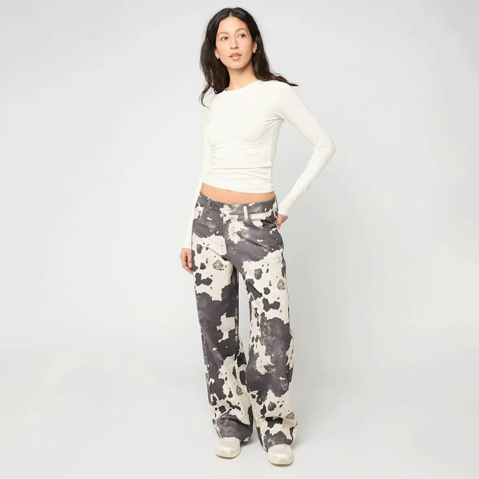 Cow Print Baggy Pants