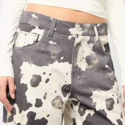 Cow Print Baggy Pants