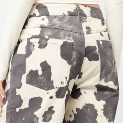 Cow Print Baggy Pants