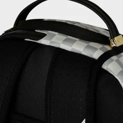 Cream Check Side Drip Backpack
