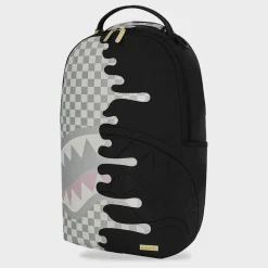 Cream Check Side Drip Backpack