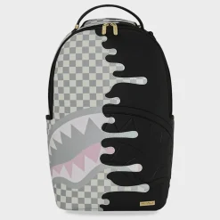 Cream Check Side Drip Backpack