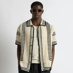 Crochet Bicolor Shirt