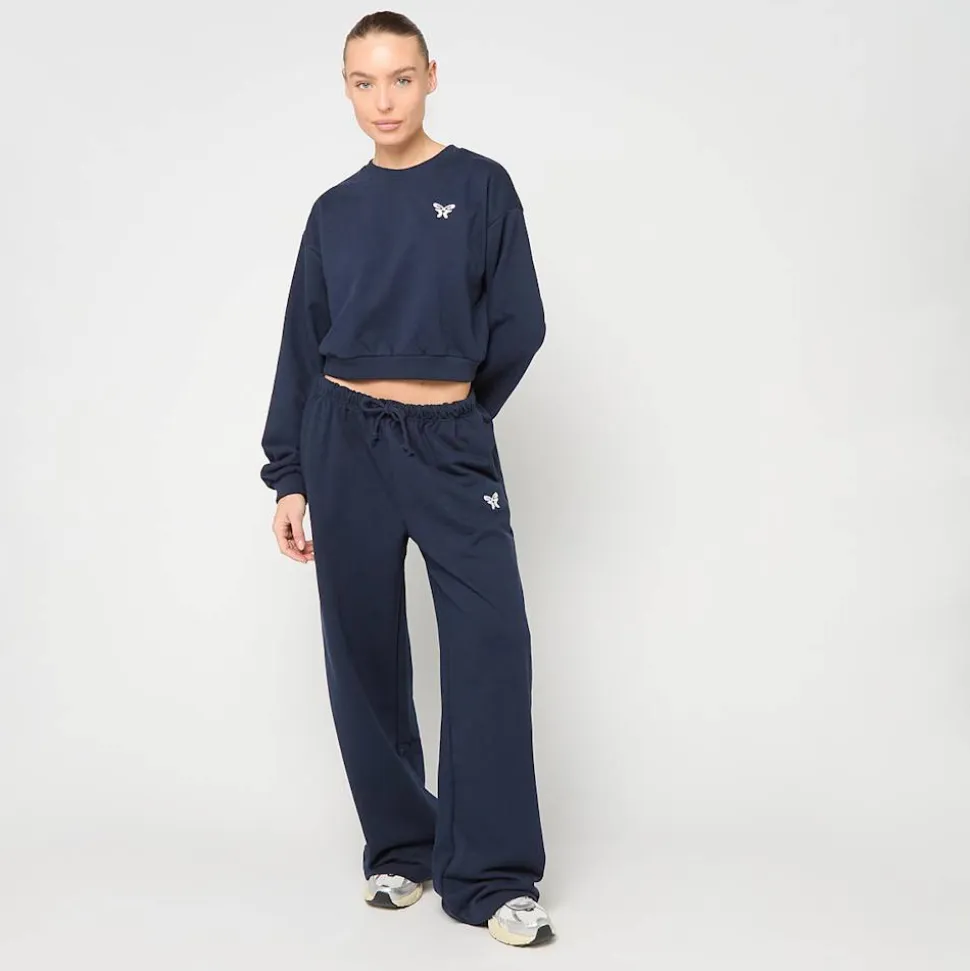 Cropped Terry Crewneck