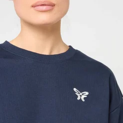 Cropped Terry Crewneck