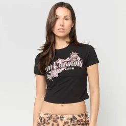 Crystal Snake Shortsleeve Baby Tee