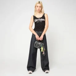 Crystal Square Neck Rib Tank