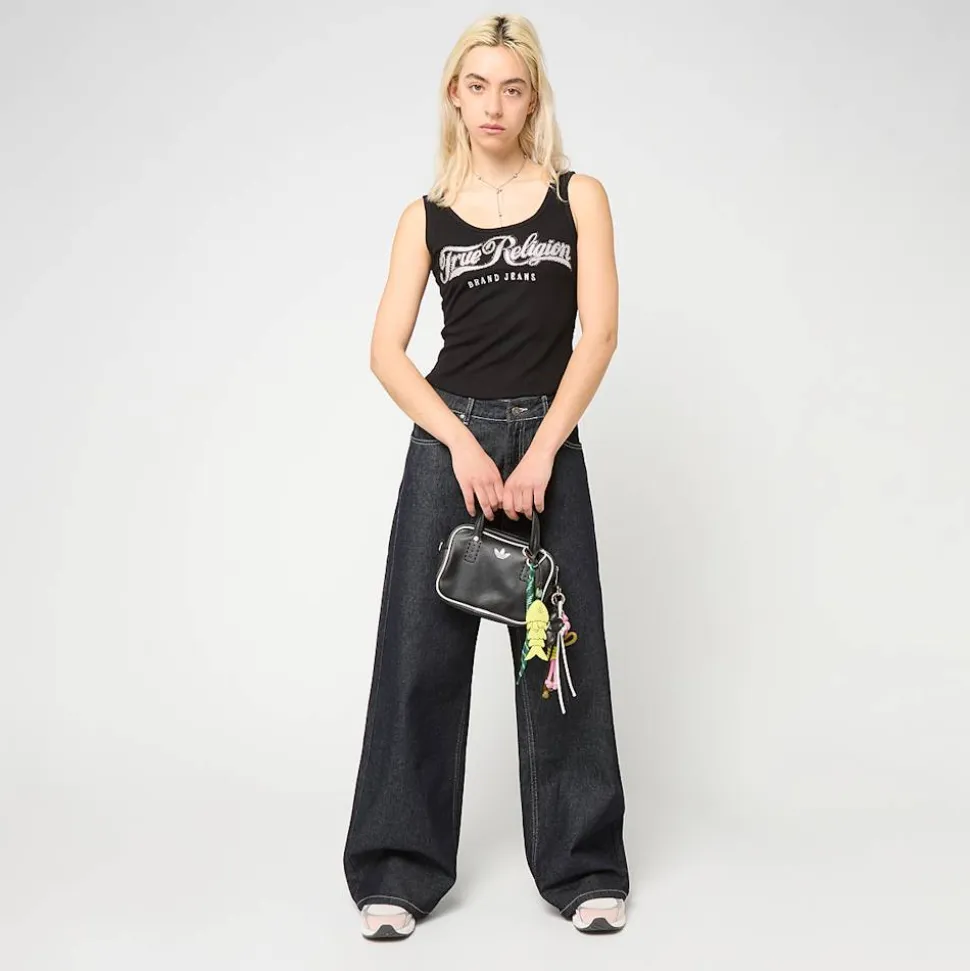 Crystal Square Neck Rib Tank