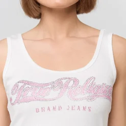 Crystal Square Neck Rib Tank