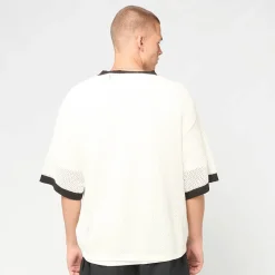 Cursive Varsity Crochet Boxy T-Shirt