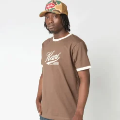 Cursive Varsity Regular Ringer T-Shirt