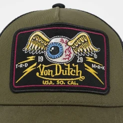 Distressed Trucker Cap Flying Eyeball