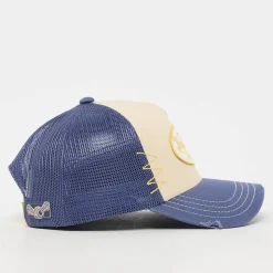 Distressed Trucker Cap Oval Logo Patch2