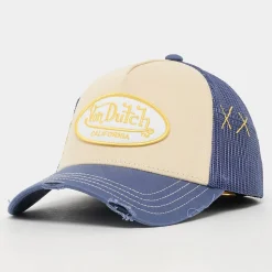Distressed Trucker Cap Oval Logo Patch2