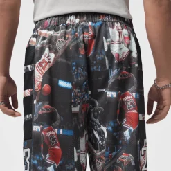 Flight Printed Cat Scratch Shorts