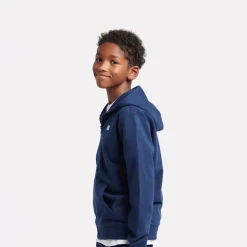 French Terry Small Logo Full Zip Hoodie