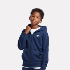 French Terry Small Logo Full Zip Hoodie