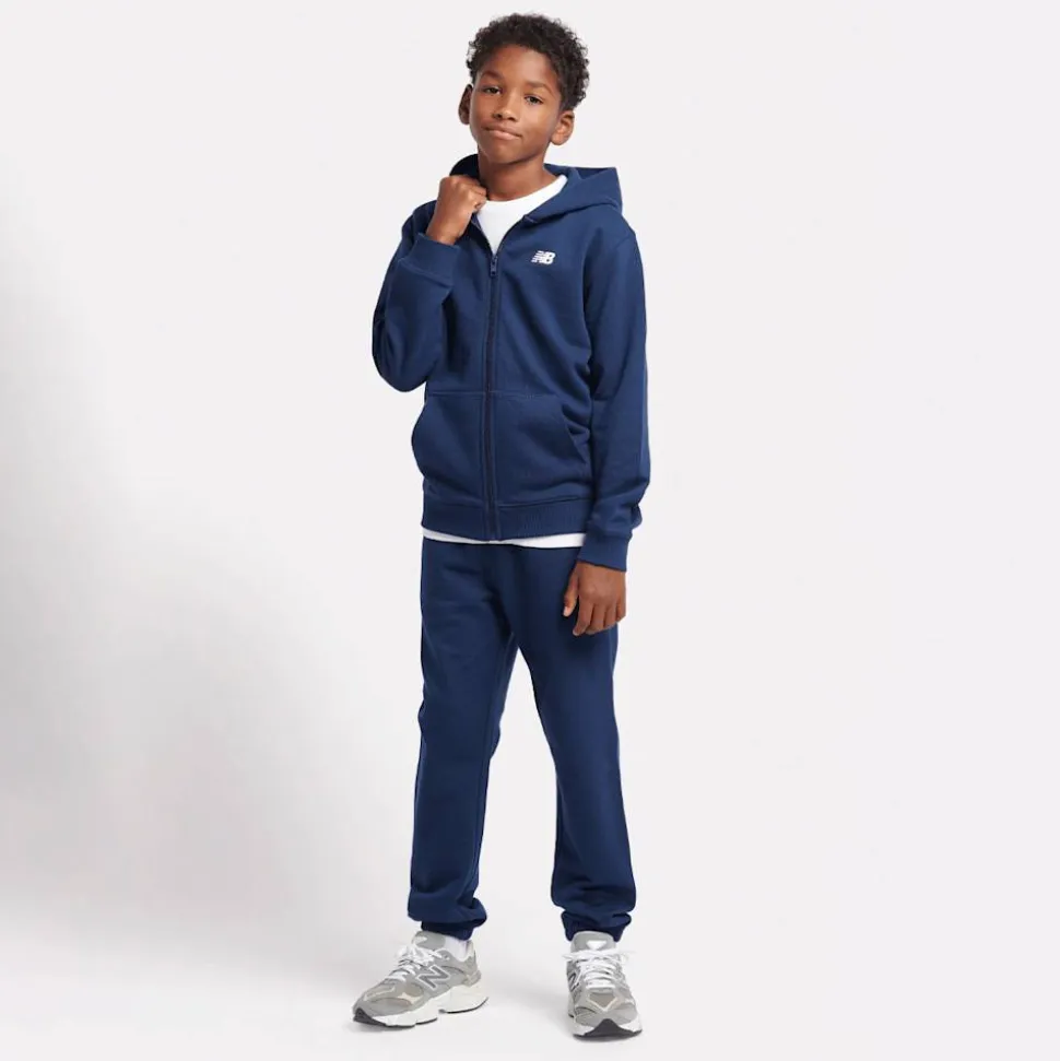 French Terry Small Logo Full Zip Hoodie