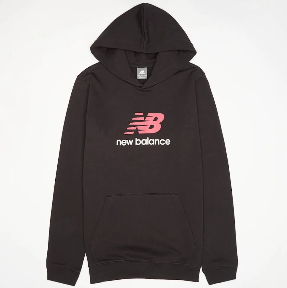 French Terry Stacked Logo Hoodie