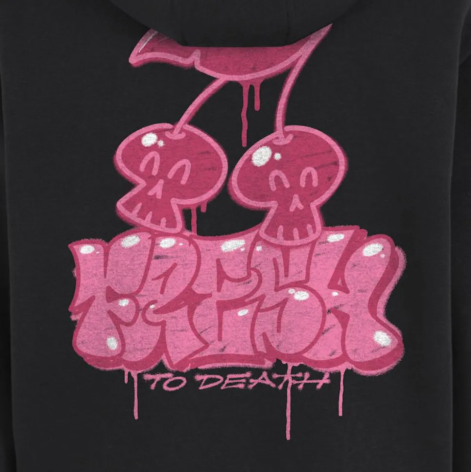 Fresh to Death Cherries Fluffy Zip Hoody