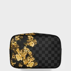 Gold Floral Remis Toiletry Brick