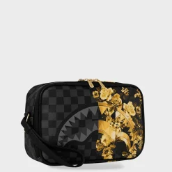 Gold Floral Remis Toiletry Brick