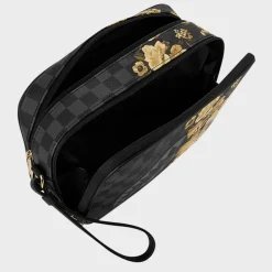 Gold Floral Remis Toiletry Brick