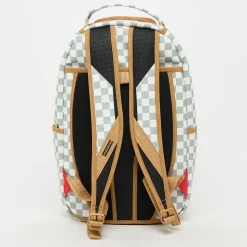 Graff Embossed Cream Check Backpack
