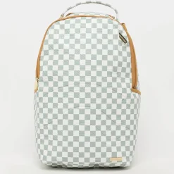 Graff Embossed Cream Check Backpack