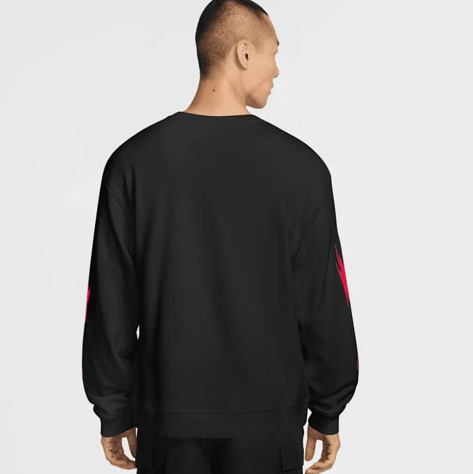 Graphic Fleece Crew-Neck Sweatshirt