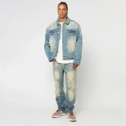 Heavy Whisker Effect Jacket