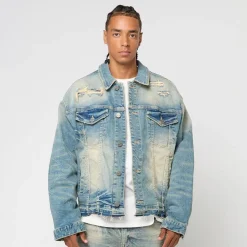 Heavy Whisker Effect Jacket