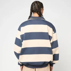 Heritage Stripe Oversized Rugby Shirt