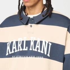 Heritage Stripe Oversized Rugby Shirt