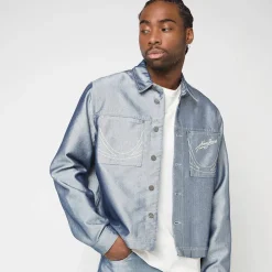 Jeans Cropped Silver Denim Jacket