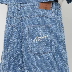 Jeans Distressed Denim Jorts
