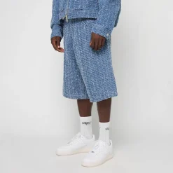 Jeans Distressed Denim Jorts
