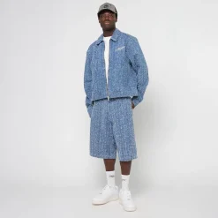 Jeans Distressed Denim Jorts