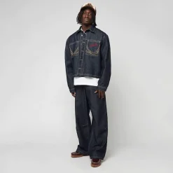 Kani Jeans Cropped Rinsed Denim Jacket