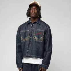 Kani Jeans Cropped Rinsed Denim Jacket