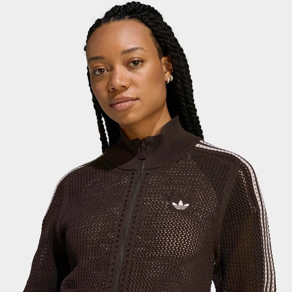 Knitted Crochet Firebird Track Top