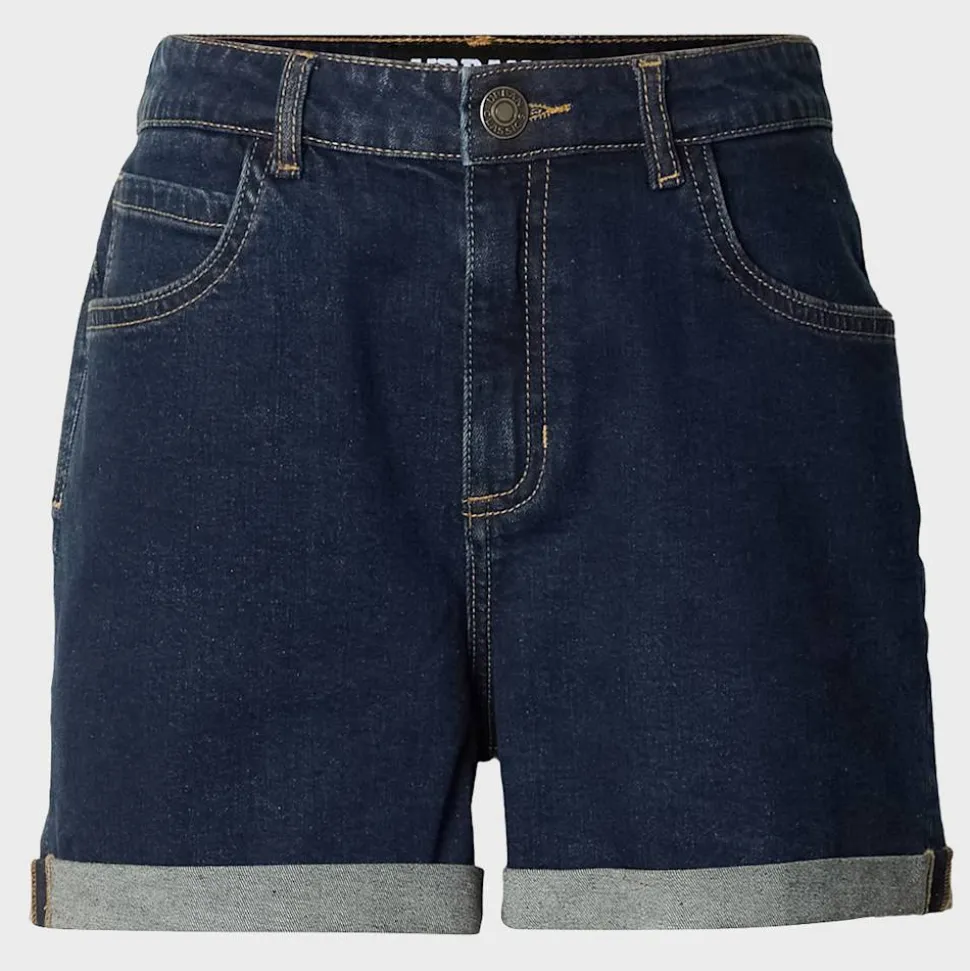 Ladies High Waist Denim Shorts