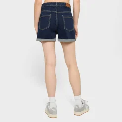 Ladies High Waist Denim Shorts