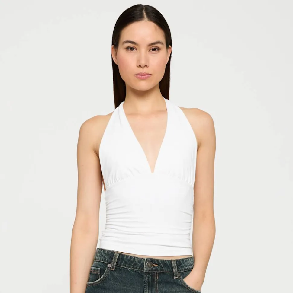 Ladies Polyamide Jersey Neckholder Top